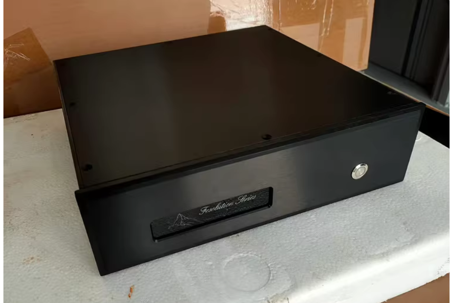 black FM amplifier Aluminum Amplifier Chassis preamplifier DIY enclosure install box 320*90*308mm or 258mm