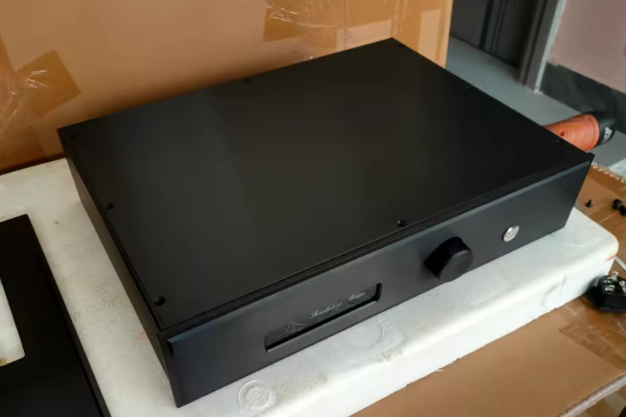 430mm*90mm*308mm FM Aluminum Amplifier Cabinet Preamp DIY chassis All Aluminum audio Cabinet