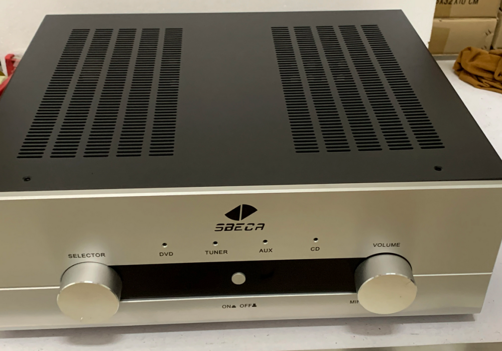 big space amplifier chassis aluminum panel + iron boday Preamplifier case AMP Enclosure with knobs DIY box 430*140*368