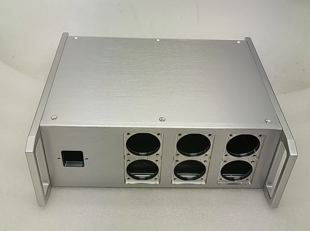 BZ3212 silver full aluminum European Standard power box with handle PSU chassis HIFI DIY case