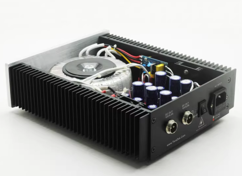 TeraDak Dual output linear power supply 12V 3A + 12V 3A customize version