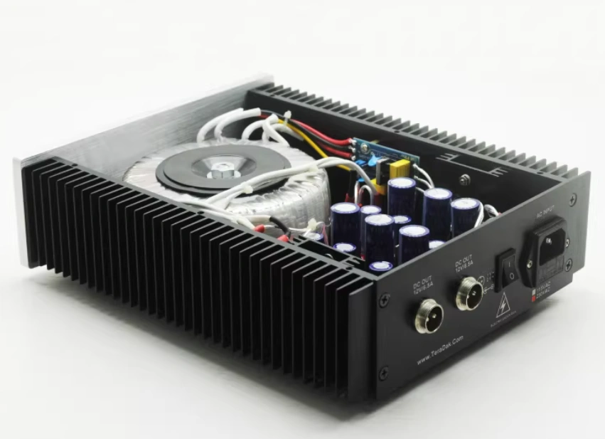 TeraDak Dual output linear power supply 12V 3A + 12V 3A customize version