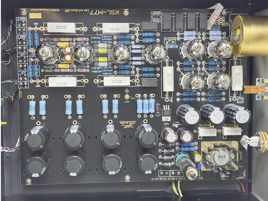 New finished Kondo M77 Electronic Tube Preamplifier ,12AY7*8 HIFI Preamplifier.With Electronic Tube Playback MM Function