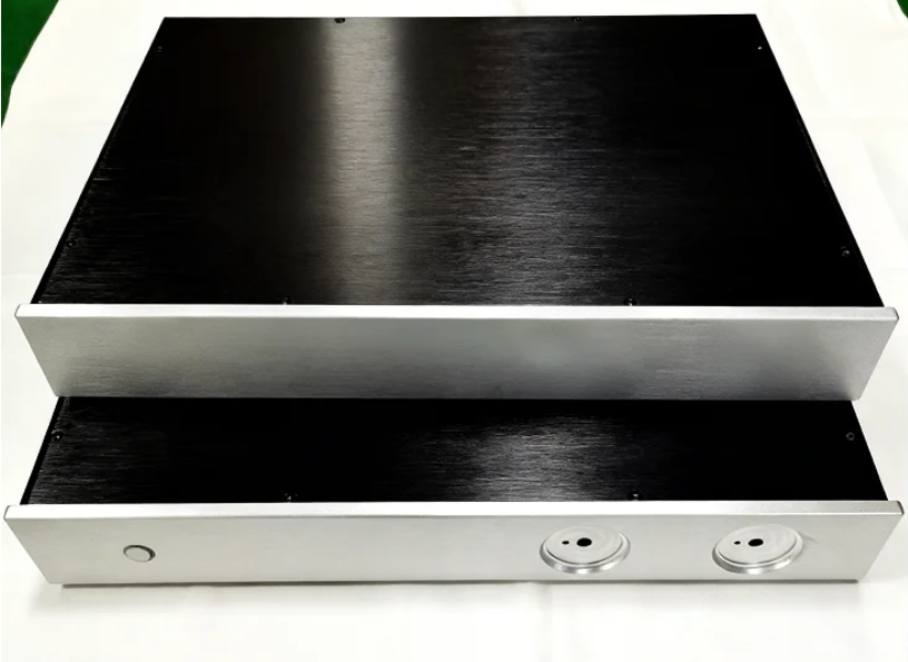 YR/ All aluminum amplifier chassis /Decoder/ power filter/Power Amplifier Chassis/ AMP Enclosure DIY box (430 *65 *280mm)