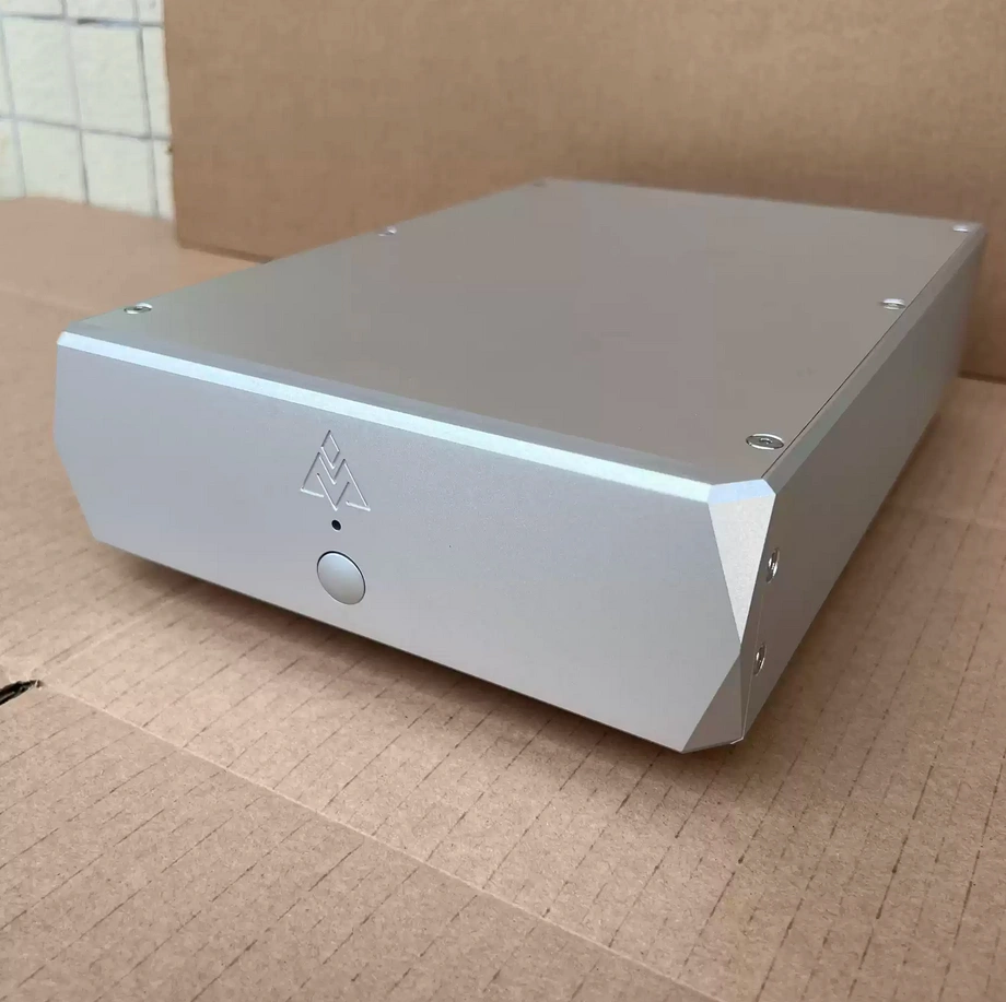 Silver Clock circuit case Linear power supply chassis Digital player ...