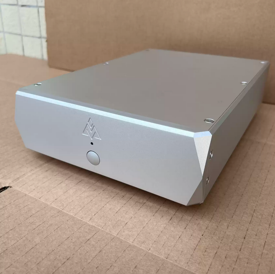 Silver Clock circuit case Linear power supply chassis Digital player box Full aluminum HIFI DIY decoder case