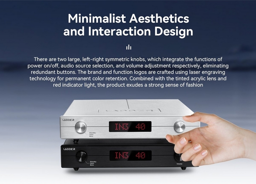 Ladder Chopin Fully Balanced HiFi Preamplifier R-to-R Structure Stable Output Amplifier RCA XLR