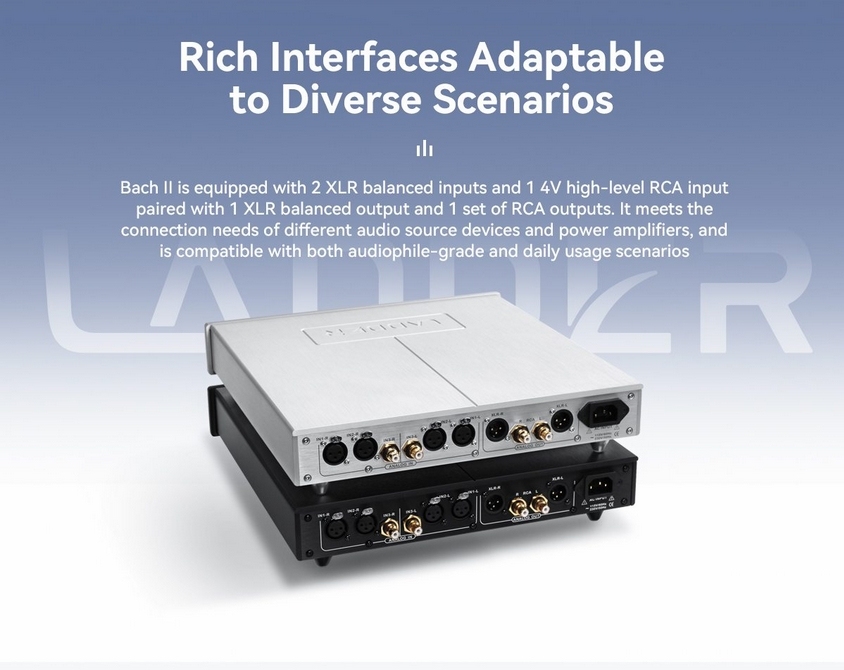 Ladder Chopin Fully Balanced HiFi Preamplifier R-to-R Structure Stable Output Amplifier RCA XLR