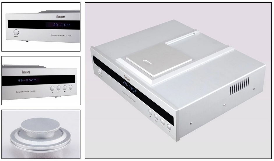 Musicnote Bluetooth 5.0 CD-MU9 Upgraded Version Professional 6H3 tube CD Player HIFI Home Player  support Digital Balance Coaxial RCA output