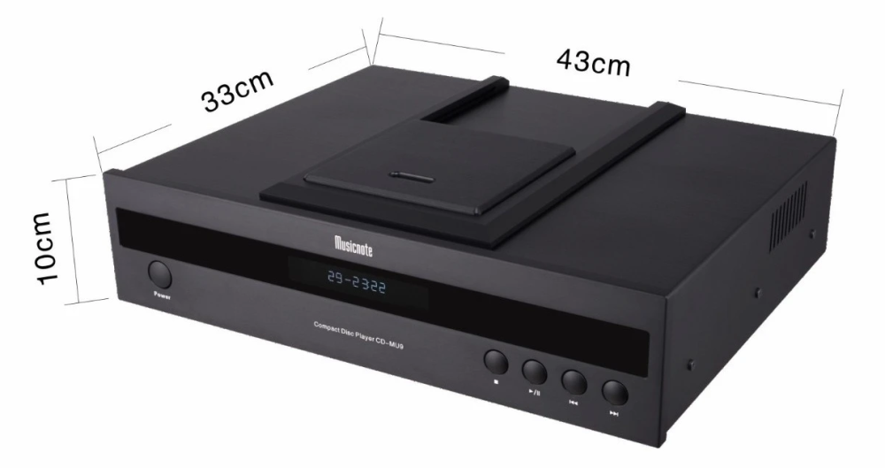 Musicnote Bluetooth 5.0 CD-MU9 Upgraded Version Professional 6H3 tube CD Player HIFI Home Player  support Digital Balance Coaxial RCA output
