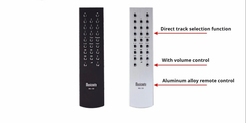 Musicnote Bluetooth 5.0 CD-MU9 Upgraded Version Professional 6H3 tube CD Player HIFI Home Player  support Digital Balance Coaxial RCA output