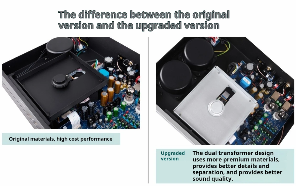 Musicnote Bluetooth 5.0 CD-MU9 Upgraded Version Professional 6H3 tube CD Player HIFI Home Player  support Digital Balance Coaxial RCA output