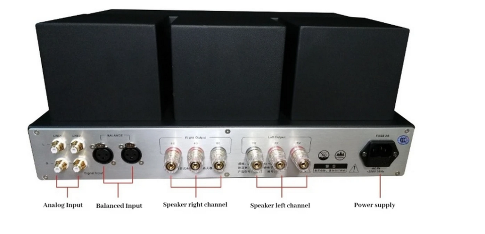 Musicnote MU71 high cost-effective 6N8P EL34 push-pull tube amplifier  RCA and balanced input hifi power amplifier