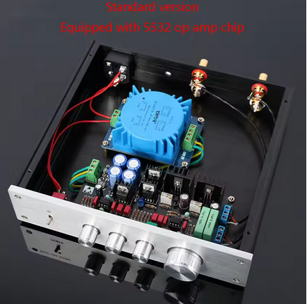 HIFI Fever-grade Pre-amp Mecha Class Three-segment High-bass Adjustment Equalizer Equipped with 49720 High-end Op Amp Pre-amp