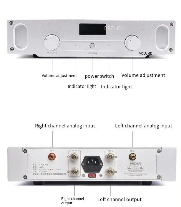 Clone Musical A1 Pure Class A Power Amplifier HiFi Stereo Dual Channel 20W Home Audio Speaker Sound Amplification