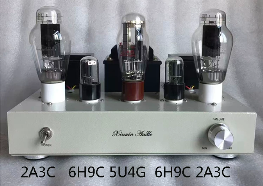 HiFi 2A3C Single ended Class A Vacuum tube Amplifier 5W 2 Channel Manual point-to-point Welding 2A3 Tube Amplifier Audio