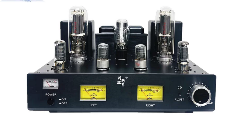 28w*2 300B+845 Vacuum Tube Amplifier Kit DIY High Power Class A Amp Bluetooth 5.0 Vu Meter HiFi Sound Amplifier