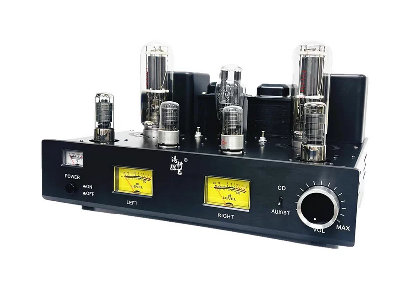 28w*2 300B+845 Vacuum Tube Amplifier Kit DIY High Power Class A Amp Bluetooth 5.0 Vu Meter HiFi Sound Amplifier