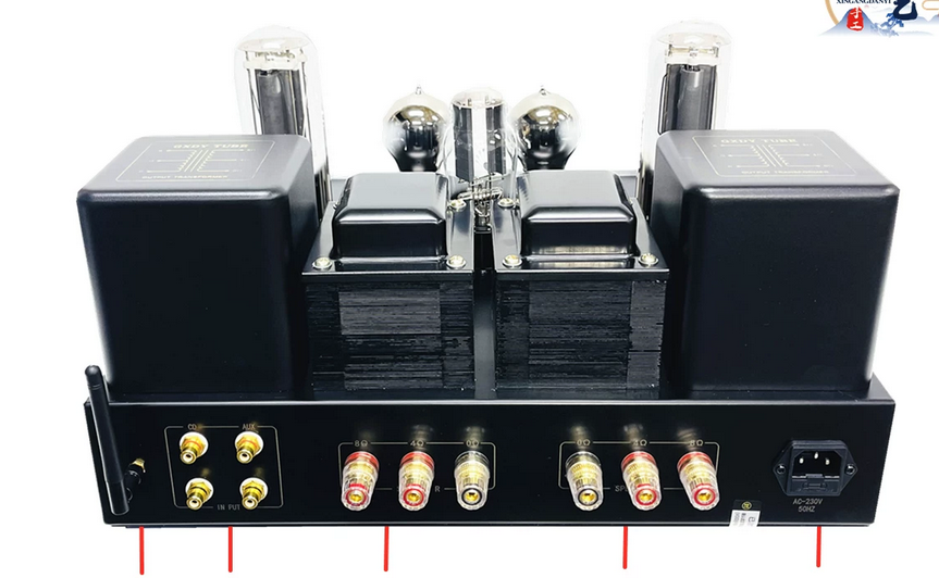 28w*2 300B+845 Vacuum Tube Amplifier Kit DIY High Power Class A Amp Bluetooth 5.0 Vu Meter HiFi Sound Amplifier