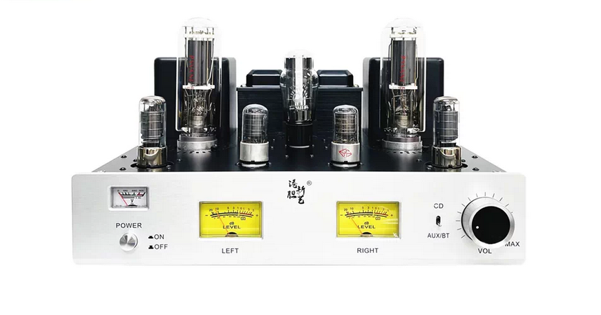 28w*2 300B+845 Vacuum Tube Amplifier Kit DIY High Power Class A Amp Bluetooth 5.0 Vu Meter HiFi Sound Amplifier