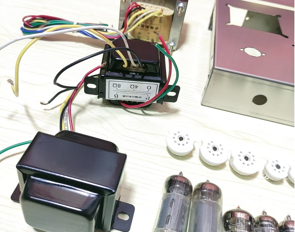 6N2 pushes 6P1 tube amplifier DIY kit, dual 6Z4 tube rectifier, transparent and beautiful silver, high sound resolution