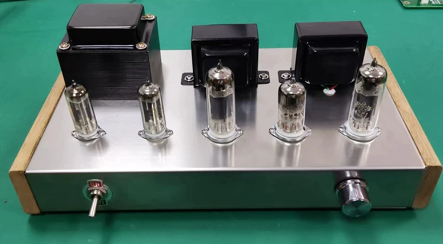 6N2 pushes 6P1 tube amplifier DIY kit, dual 6Z4 tube rectifier, transparent and beautiful silver, high sound resolution