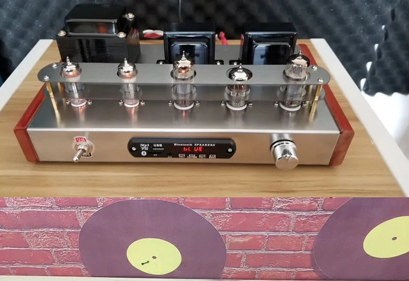 6N2 pushes 6P1 tube amplifier DIY kit, dual 6Z4 tube rectifier, transparent and beautiful silver, high sound resolution