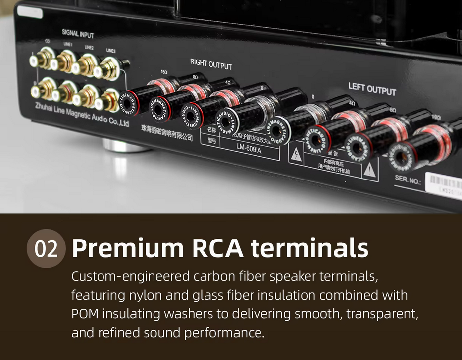 LINE MAGNETIC LM-609IA vacuum tube integrated amplifier 8W+8W Single Ended Class A 300B+274B