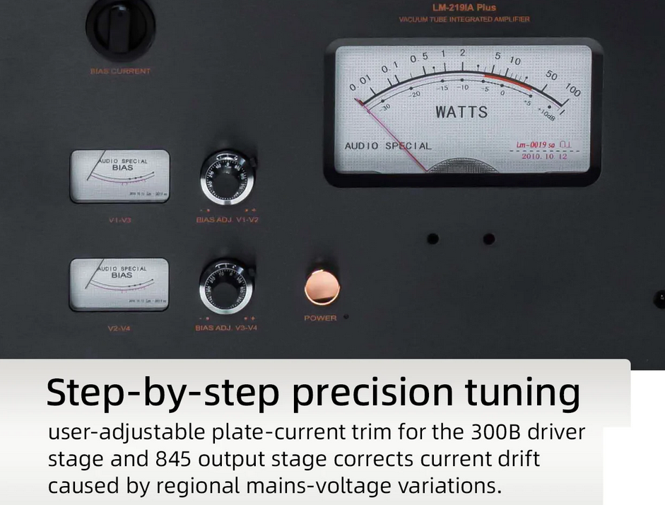 LINE MAGNETIC LM-219 IA PLUS  class A single end vacuum tube integrated amplifier 300B push 845