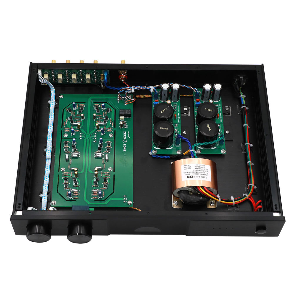 Finished Refer to the UK Naim NAC152 circuit HIFI DIY stereo preamplifier With four-way input selection