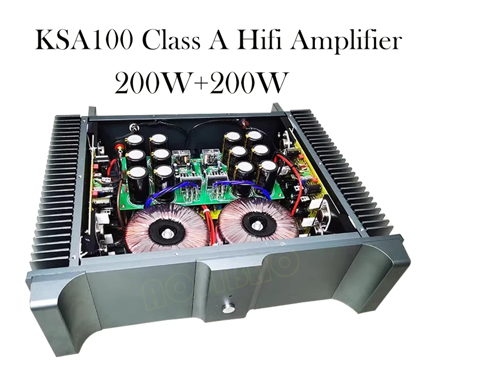 Clone KSA100 Class A Amplifier 200W+200W Hifi Power Amplifier Jin Feng Tube Rear Amp Audio