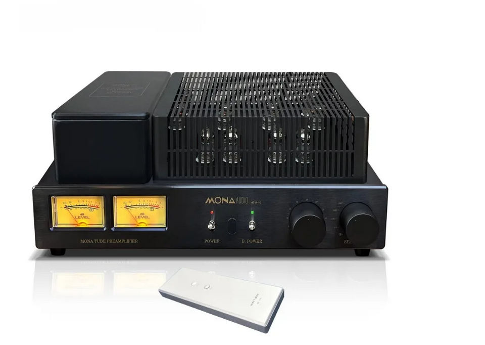 High end He Tian Mao's remote control tube preamplifier HIFI home tube power amplifier with  6N2*4 6Z4*2 ECC83*2 ECC82*2  tubes