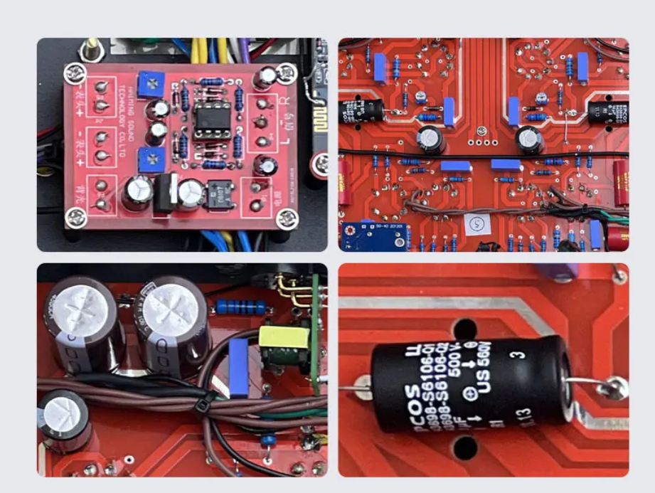 High end He Tian Mao's remote control tube preamplifier HIFI home tube power amplifier with  6N2*4 6Z4*2 ECC83*2 ECC82*2  tubes