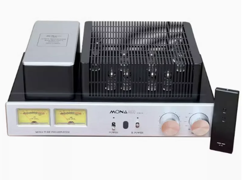 High end He Tian Mao's remote control tube preamplifier HIFI home tube power amplifier with  6N2*4 6Z4*2 ECC83*2 ECC82*2  tubes