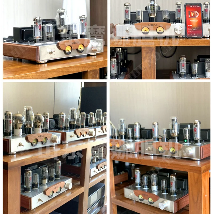 MONA beautiful high end Tube Amplifier HIFI EL34 Single End Class a High Fidelity Bluetooth Vacuum Tube Amplifier 8W+8W 4ohm/8ohm