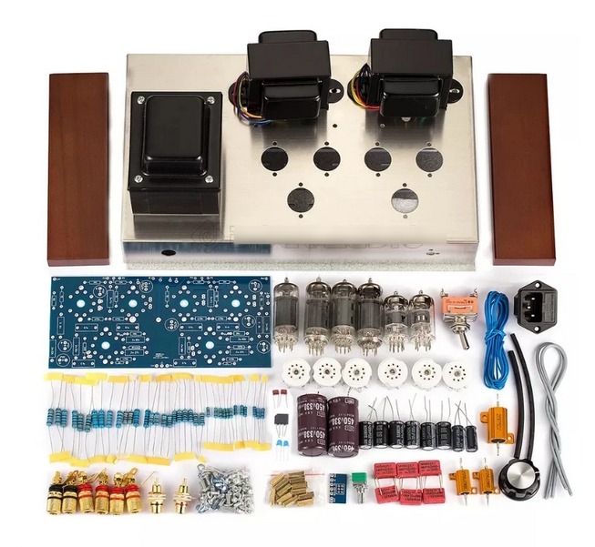 HiFi 6F2+6P1 Vacuum Tube Amplifier /tube amplifier kit Stereo Class AB Push-pull Power Amp 12W+12W