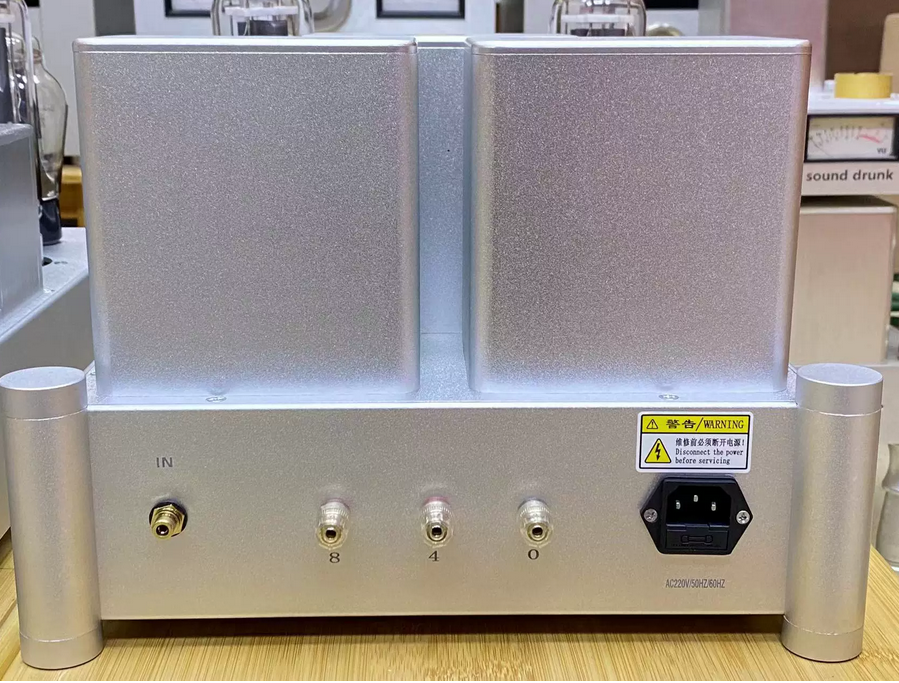 New HiFi Vacuum Tube Mono Block Power Amplifier Dual Lamps rectifier 2A3/300B push 845 Internal Silver Cable Single-end Class A