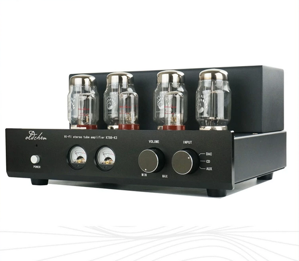 KT88 K3 Tube Fever Amplifier Home Theater Hi-Fi Audio Amplifier with Bluetooth 5.0 Audio Tube Amplifier 45W×2