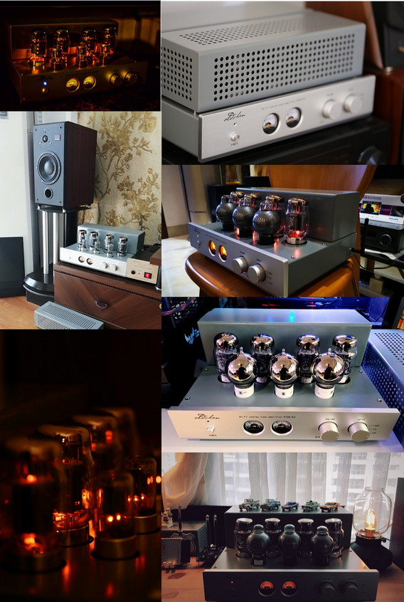 KT88 K3 Tube Fever Amplifier Home Theater Hi-Fi Audio Amplifier with Bluetooth 5.0 Audio Tube Amplifier 45W×2