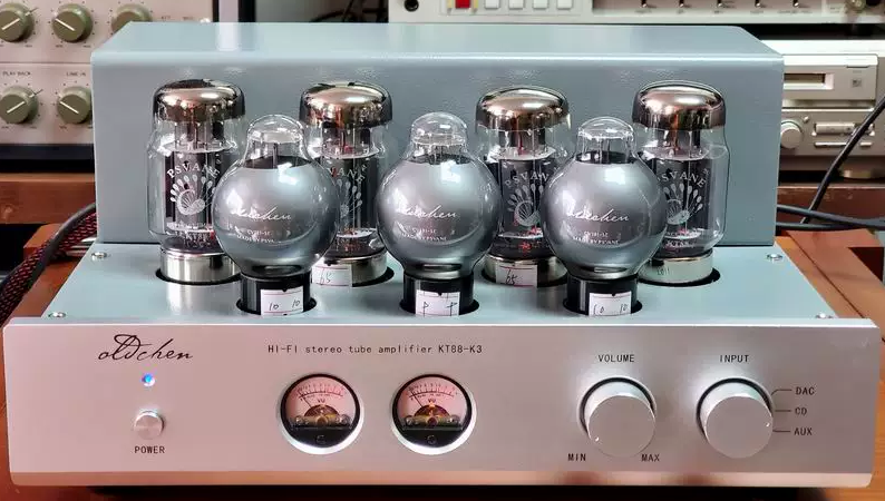 KT88 K3 Tube Fever Amplifier Home Theater Hi-Fi Audio Amplifier with Bluetooth 5.0 Audio Tube Amplifier 45W×2