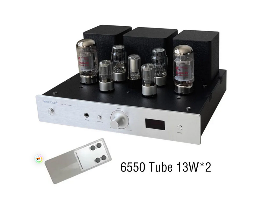 KT88 6550 EL34 Tube Amplifier Headphone Amp 13W 2.0 Remote Control Class A Vacuum Electronic Tube Amplifier Audio