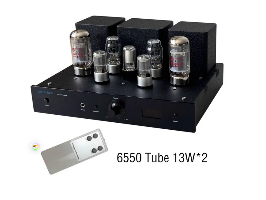 KT88 6550 EL34 Tube Amplifier Headphone Amp 13W 2.0 Remote Control Class A Vacuum Electronic Tube Amplifier Audio