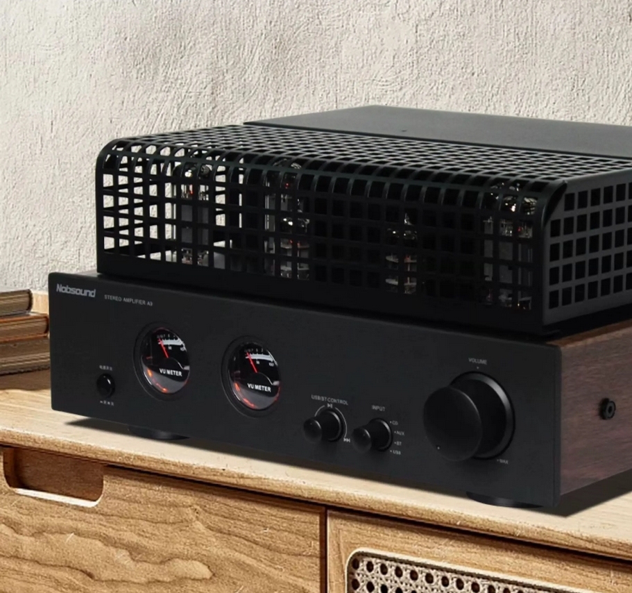 Nobsound A9 150W High power HiFi stereo tube amplifier with VU meter bluetooth