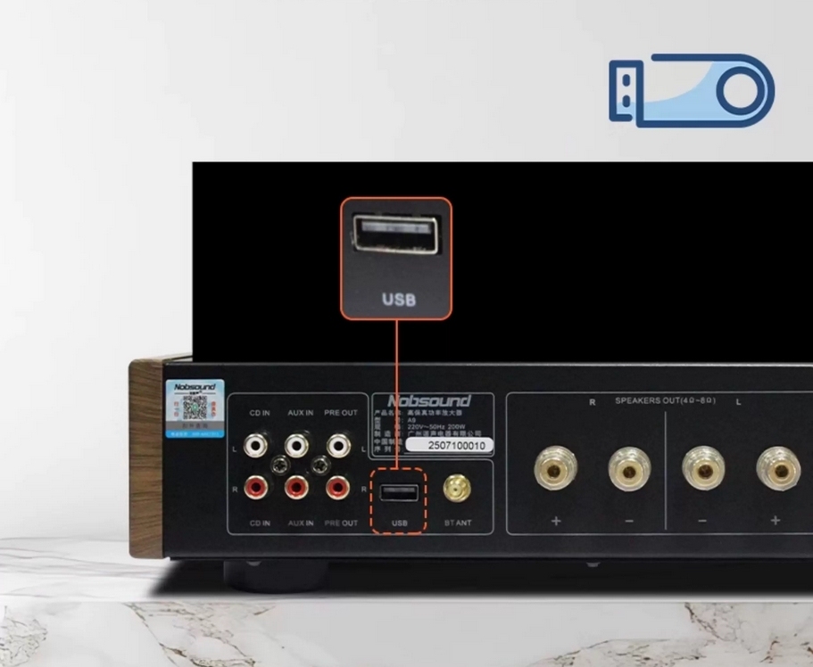 Nobsound A9 150W High power HiFi stereo tube amplifier with VU meter bluetooth
