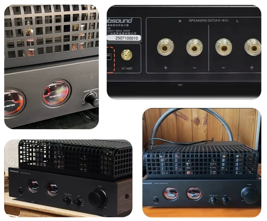 Nobsound A9 150W High power HiFi stereo tube amplifier with VU meter bluetooth