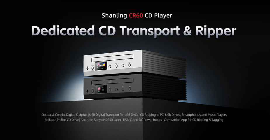 SHANLING CR60 CD Player Dedicated CD Transport & Ripper