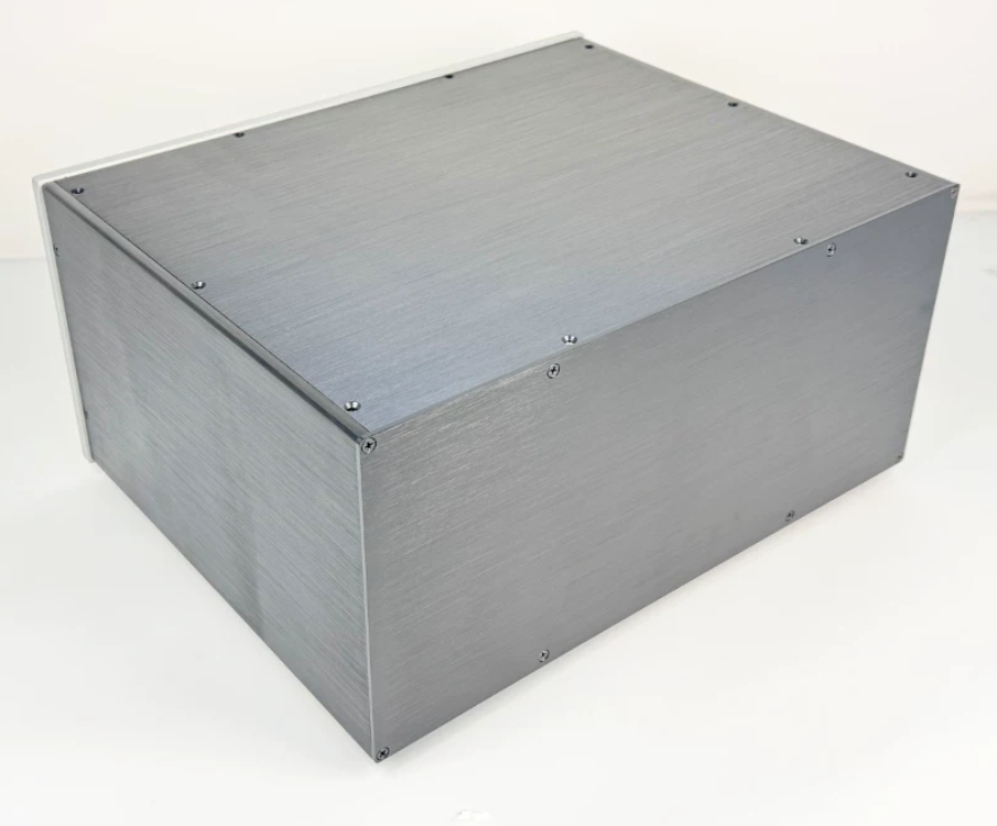 Big space All aluminum amplifier chassis /Decoder/ power filter/Power Amplifier Chassis/ AMP Enclosure DIY box (430 *205*345mm)