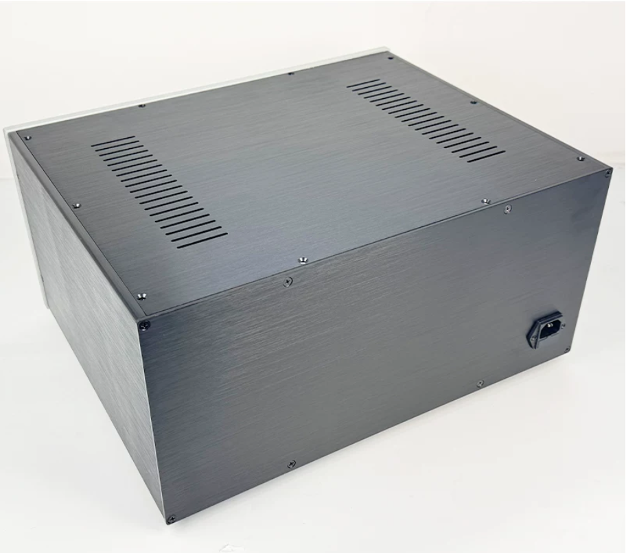 Big space All aluminum amplifier chassis /Decoder/ power filter/Power Amplifier Chassis/ AMP Enclosure DIY box (430 *205*345mm)