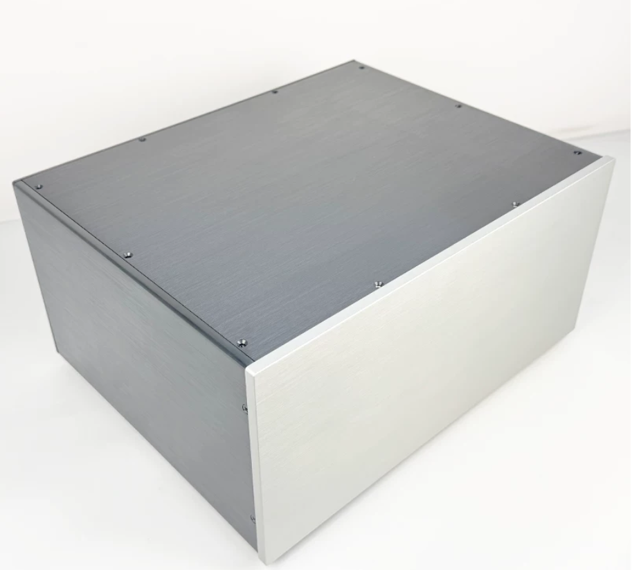 Big space All aluminum amplifier chassis /Decoder/ power filter/Power Amplifier Chassis/ AMP Enclosure DIY box (430 *205*345mm)