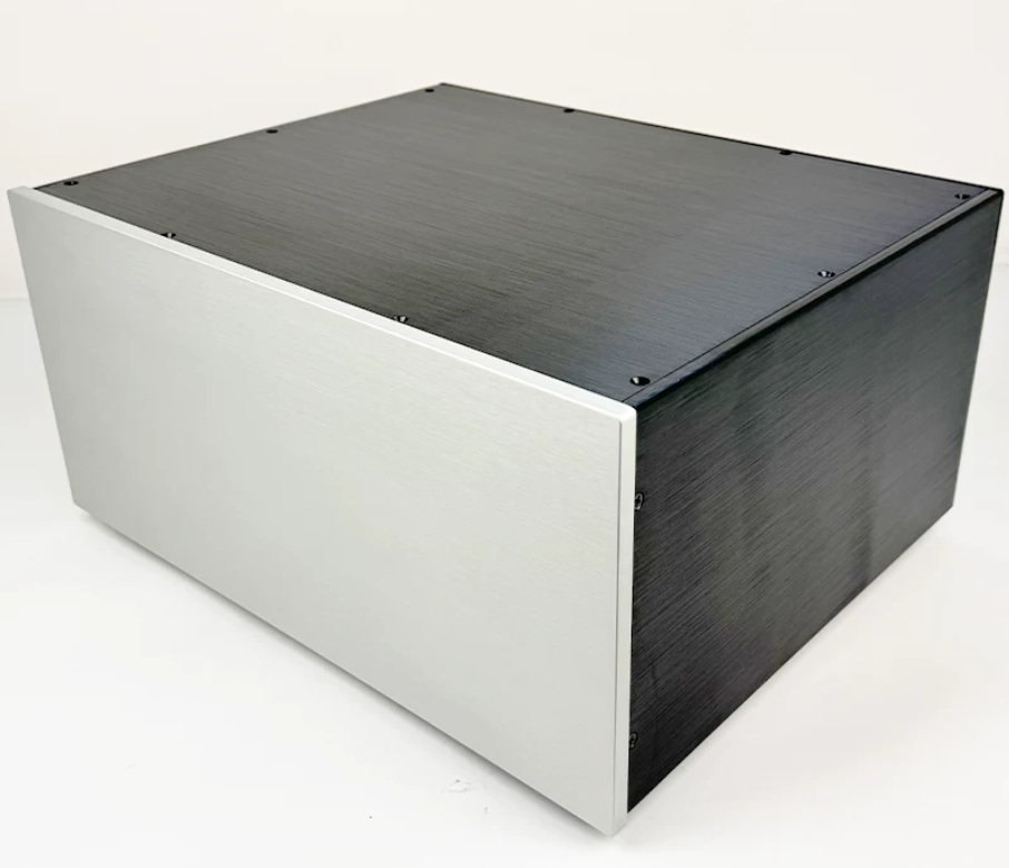 Big space All aluminum amplifier chassis /Decoder/ power filter/Power Amplifier Chassis/ AMP Enclosure DIY box (430 *205*345mm)